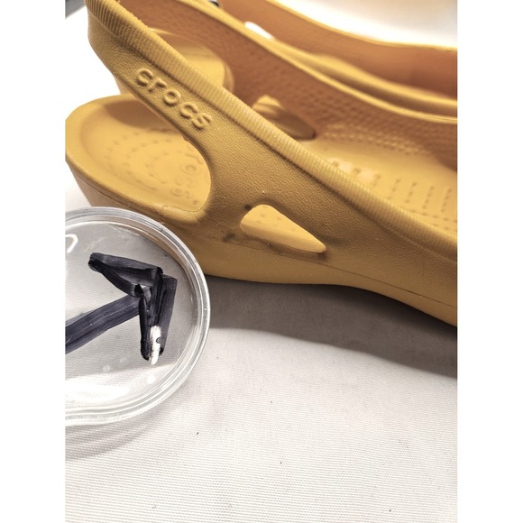 Crocs Malindi‎ Ballet Flats Mustard Yellow Shoes Comfort Lightweight Sz 7 #343 - Picture 5 of 10